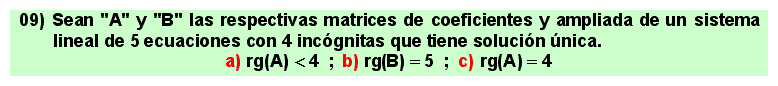 09 Sistemas de ecuaciones lineales, teorema de Rouché-Frobenius-Kroneker, sistema de ecuaciones lineales compatible determinado, compatible indeterminado, incompatible, matemáticas, álgebra lineal, bachillerato, universidad