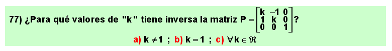77 Matriz inversa de una matriz cuadrada, matemáticas, álgebra lineal, bachillerato, universidad