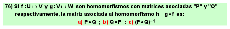 76 Matriz asocial al homomorfismo compuesto de otros dos