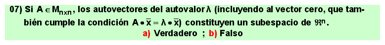 07
Álgebra de lo Lineal: autovalores, autovectores, diagonalización de matrices cuadradas.