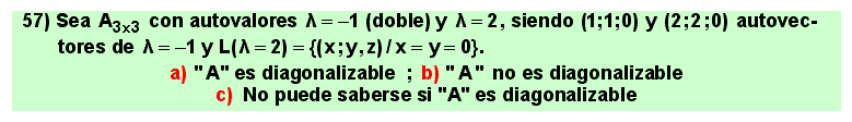 57
Álgebra de lo Lineal: autovalores, autovectores, diagonalización de matrices cuadradas.