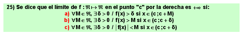 25 Definición de Cauchy de límite infinito de una función en un punto. Cálculo Diferencial, Matemáticas, Universidad, Bachillerato