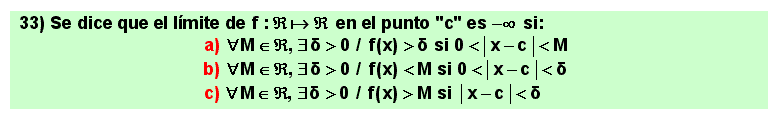 33 Definición de Cauchy de límite infinito de una función en un punto. Cálculo Diferencial, Matemáticas, Universidad, Bachillerato