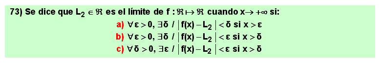 73 Definición de Cauchy de limite finito de una función en más infinito
