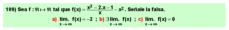 109 Test sobre el límite en el infinito de una suma o diferencia de cocientes de polinomios, Matemáticas, Cálculo Diferencial, Universidad, Bachillerato 