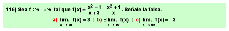 116 Test sobre el límite en el infinito de una suma o diferencia de cocientes de polinomios, Matemáticas, Cálculo Diferencial, Universidad, Bachillerato 
