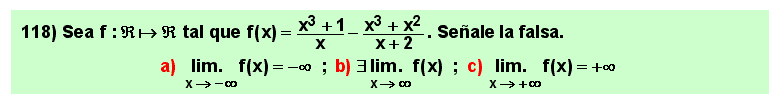 118 Test sobre el límite en el infinito de una suma o diferencia de cocientes de polinomios, Matemáticas, Cálculo Diferencial, Universidad, Bachillerato 