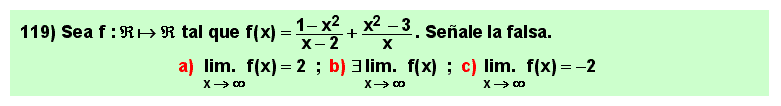 119 Test sobre el límite en el infinito de una suma o diferencia de cocientes de polinomios, Matemáticas, Cálculo Diferencial, Universidad, Bachillerato 