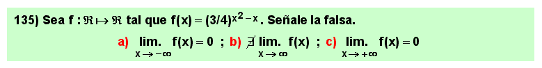 135 Test sobre el límite en el infinito del función exponencial cuyo exponete es un cociente de polinomios, Matemáticas, Cálculo Diferencial, Universidad, Bachillerato 