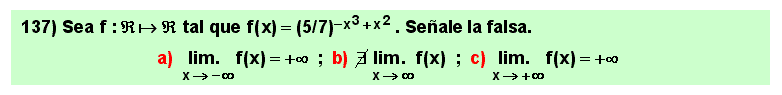 137 Test sobre el límite en el infinito del función exponencial cuyo exponete es un cociente de polinomios, Matemáticas, Cálculo Diferencial, Universidad, Bachillerato 