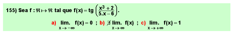 155 Test sobre el límite en el infinito de la tangente de un cociente de polinomios, Matemáticas, Cálculo Diferencial, Universidad, Bachillerato 