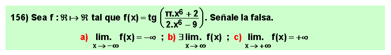 156 Test sobre el límite en el infinito de la tangente de un cociente de polinomios, Matemáticas, Cálculo Diferencial, Universidad, Bachillerato 