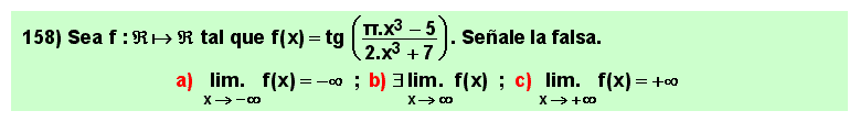 158 Test sobre el límite en el infinito de la tangente de un cociente de polinomios, Matemáticas, Cálculo Diferencial, Universidad, Bachillerato 