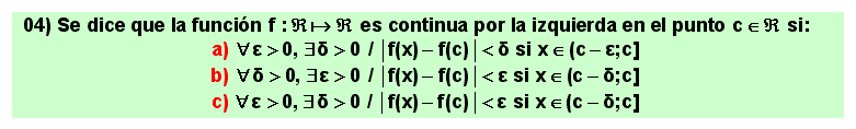04 Definición de Cauchy de continuidad de una función en un punto por la izquierda