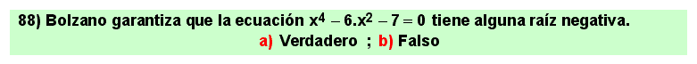 88 Test, teorema de Bolzano, continuidad de una función en un intervalo cerrado 