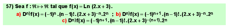 57 n-ésima función derivada, aplicación reiterada de las reglas de derivación