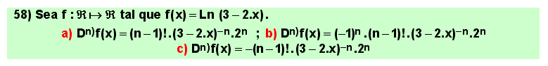 58 n-ésima función derivada, aplicación reiterada de las reglas de derivación