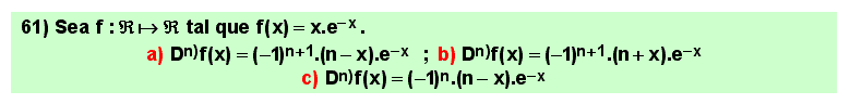 61 n-ésima función derivada, aplicación reiterada de las reglas de derivación