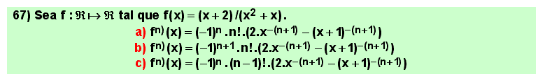 67 n-ésima función derivada, aplicación reiterada de las reglas de derivación