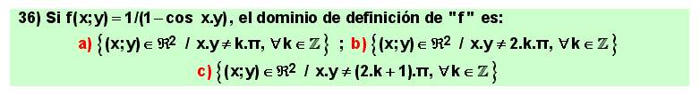 36 Ejemplo de dominio de definición de una función o campo escalar, Matemáticas, Cálculo Diferencial de varias variables, Universidad