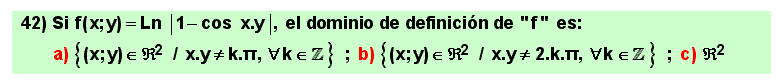 42 Ejemplo de dominio de definición de una función o campo escalar, Matemáticas, Cálculo Diferencial de varias variables, Universidad