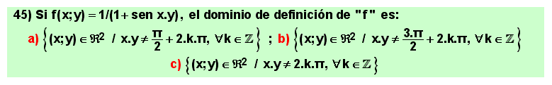 45 Ejemplo de dominio de definición de una función o campo escalar, Matemáticas, Cálculo Diferencial de varias variables, Universidad