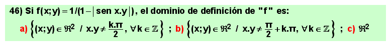 46 Ejemplo de dominio de definición de una función o campo escalar, Matemáticas, Cálculo Diferencial de varias variables, Universidad