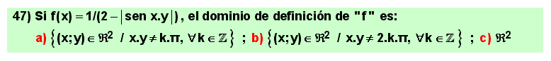 47 Ejemplo de dominio de definición de una función o campo escalar, Matemáticas, Cálculo Diferencial de varias variables, Universidad