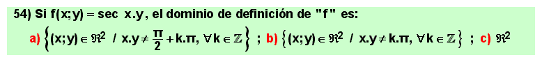54 Ejemplo de dominio de definición de una función o campo escalar