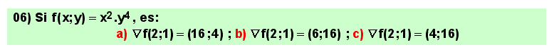06 Problema, derivadas parciales y gradiente de una función de varias variables en un punto