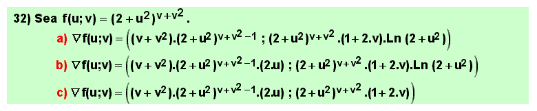 32 Problema aplicación reglas de derivación de funciones de varias variables