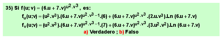 35 Problema aplicación reglas de derivación de funciones de varias variables