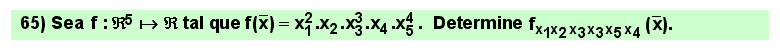 65 Cálculo de una derivada sexta de una función de varias variables