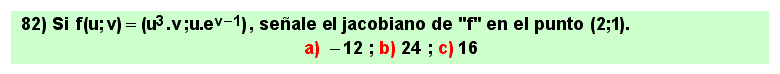 82 Problema sobre Jacobiano de un campo vectorial en un punto.