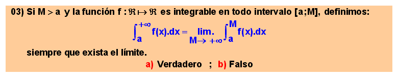 03 Cálculo de una integral impropia de primera especie cuando el extremo superior del intervalo de integración es infinito