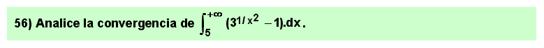 56 Problema resuelto sobre el cálculo de integrales impropias de primera especie mediante la sustitución de infinitésimos equivalentes