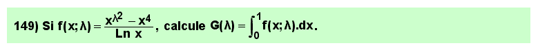 149 Problema resuelto derivación de integrales paramétricas