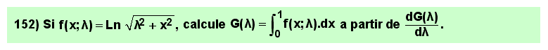 152 Problema resuelto derivación de integrales paramétricas