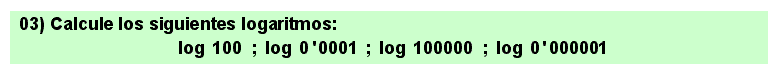 03 Cálculo de logaritmos