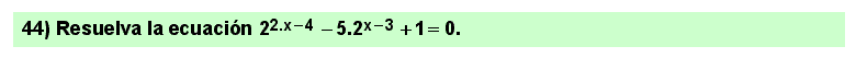 44 Ecuación exponencial. Ejercicio resuelto 6.