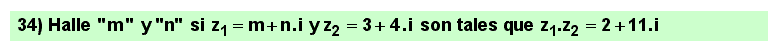 34 Ejercicio sobre producto de números complejos