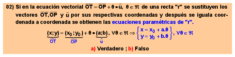 02 Ecuaciones paramétricas de la recta