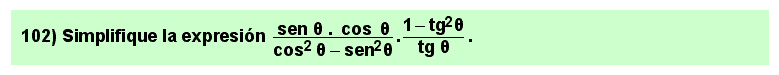 102 Simplificación de expresiones trigonométricas. Ejercicio 7