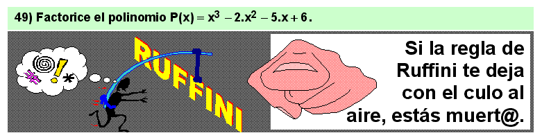 49 Ejercicio de factorización de polinomio