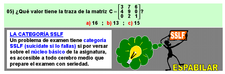 05 Traza de un matriz cuadrada, álgebra lineal