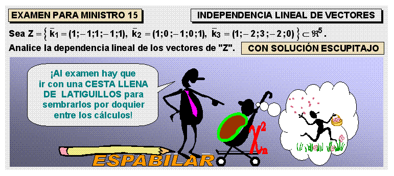 15 INDEPENDENCIA LINEAL