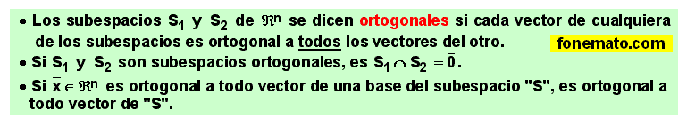 02 Subespacios ortogonales