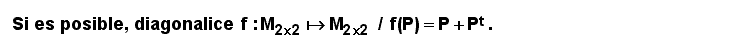 04.07 Ejercicio con un endomorfismo definido sobre M<sub>2x2