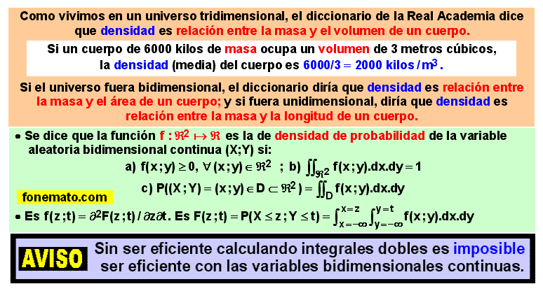 06 Función de densidad de una variable bidimensional continua