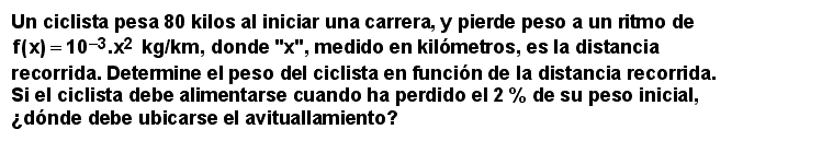 07.08 Ejercicio (Integración de pérdidas de peso)